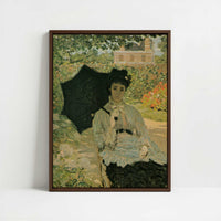 Framed Canvas - Framed canvas in dark wood color frame