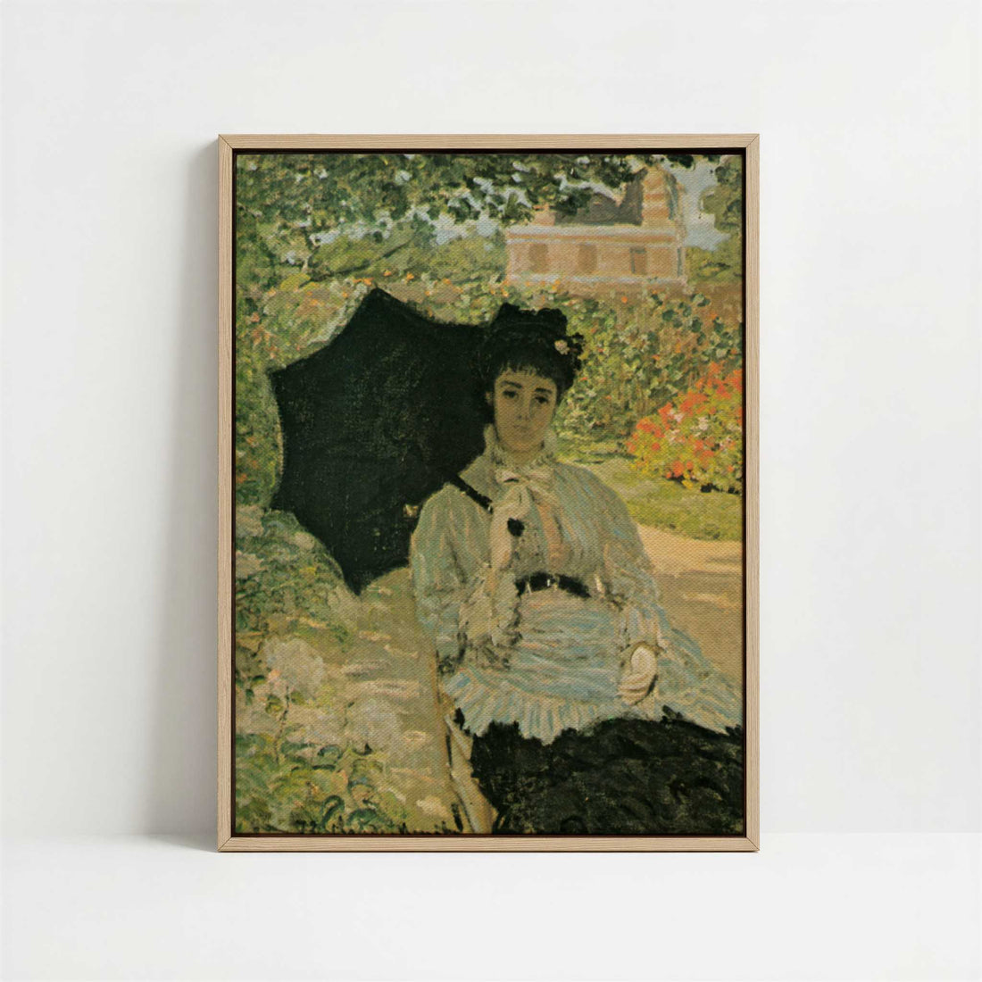 Framed Canvas - Framed canvas in oak color frame