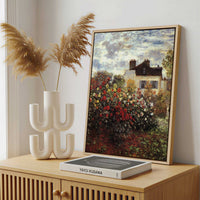 Framed Canvas - Framed canvas in a stylish interior setting