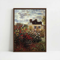 Framed Canvas - Framed canvas in dark wood color frame