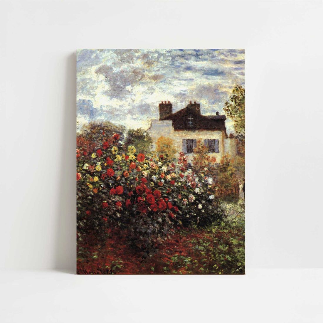 Monet's Garden at Argenteuil (1873) by Claude Monet – Art Print - Unframed art print