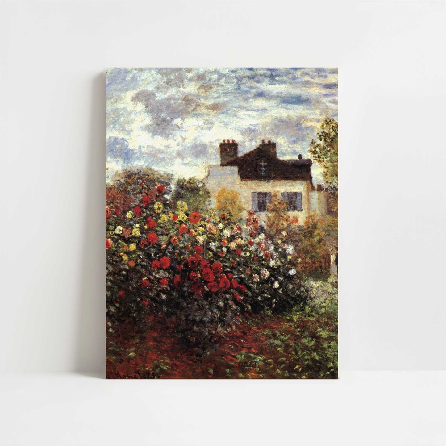 Monet's Garden at Argenteuil (1873) by Claude Monet – Art Print - Unframed art print