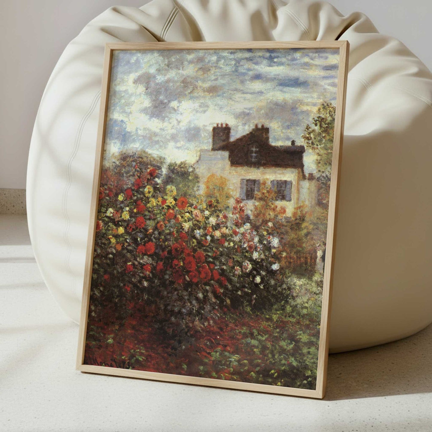 Monet's Garden at Argenteuil (1873) by Claude Monet – Art Print - Interior inspiration