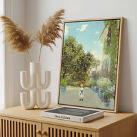 Framed Canvas - Framed canvas in a stylish interior setting
