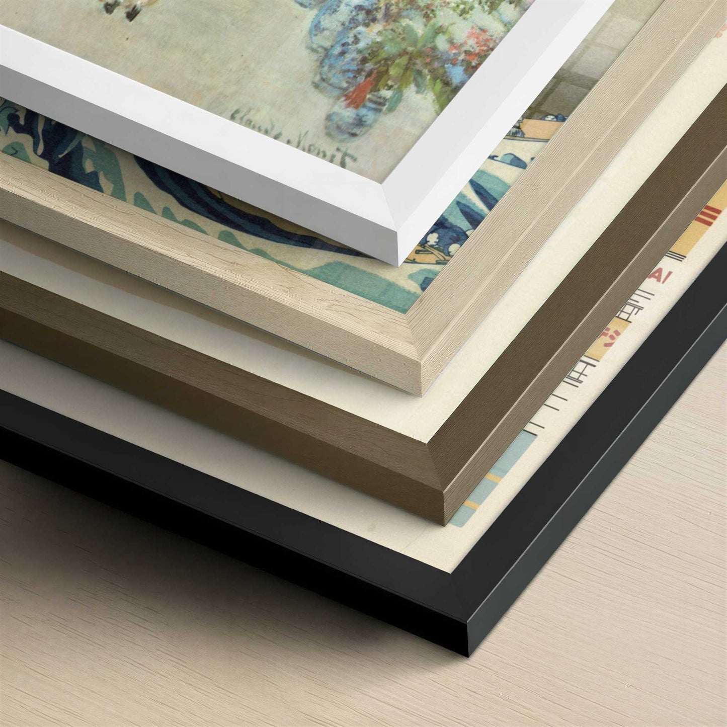 Monet's House at Argenteuil (1873) by Claude Monet – Art Print - Close-up detail of the different frames