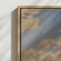 Framed Canvas - Close-up detail and texture of the framed canvas