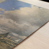 Mouth of the Seine at Honfleur (1865) by Claude Monet – Art Print - Close-up detail of the art print