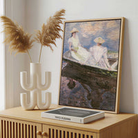 Framed Canvas - Framed canvas in a stylish interior setting