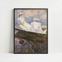 On the Boat (1887) by Claude Monet – Art Print - Art print in black frame