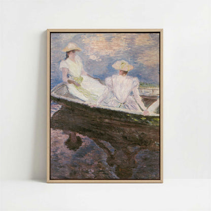 Framed Canvas - Framed canvas in oak color frame