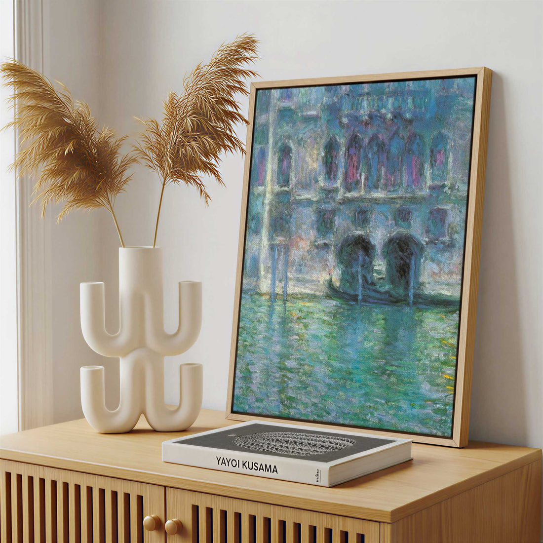 Framed Canvas - Framed canvas in a stylish interior setting