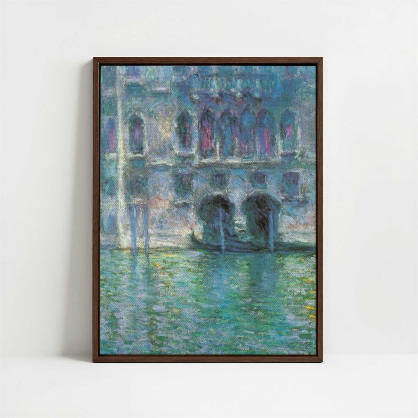 Framed Canvas - Framed canvas in dark wood color frame