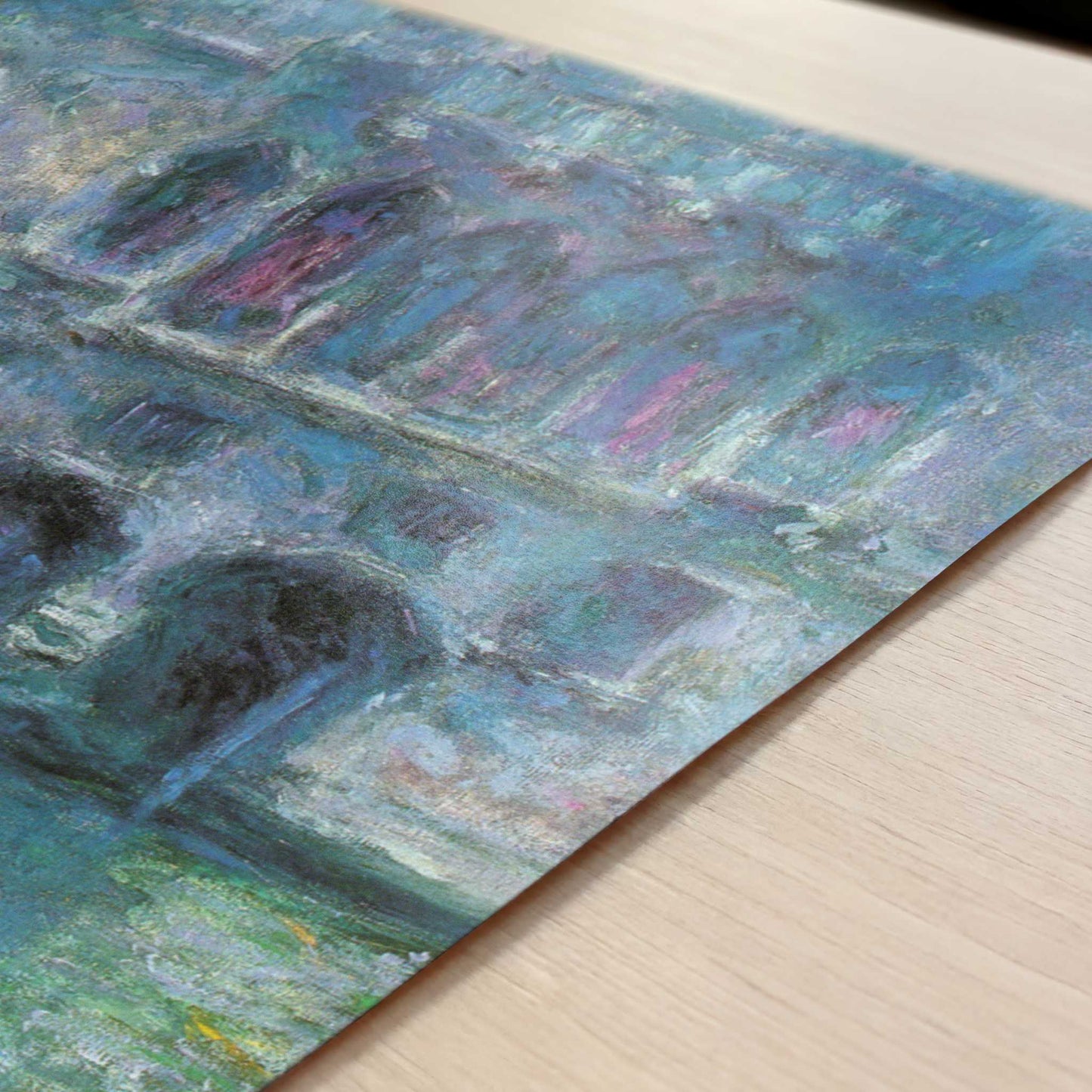 Palazzo de Mula, Venice (1908) by Claude Monet – Art Print - Close-up detail of the art print