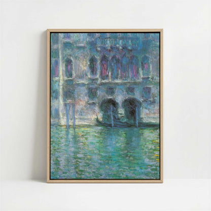 Framed Canvas - Framed canvas in oak color frame