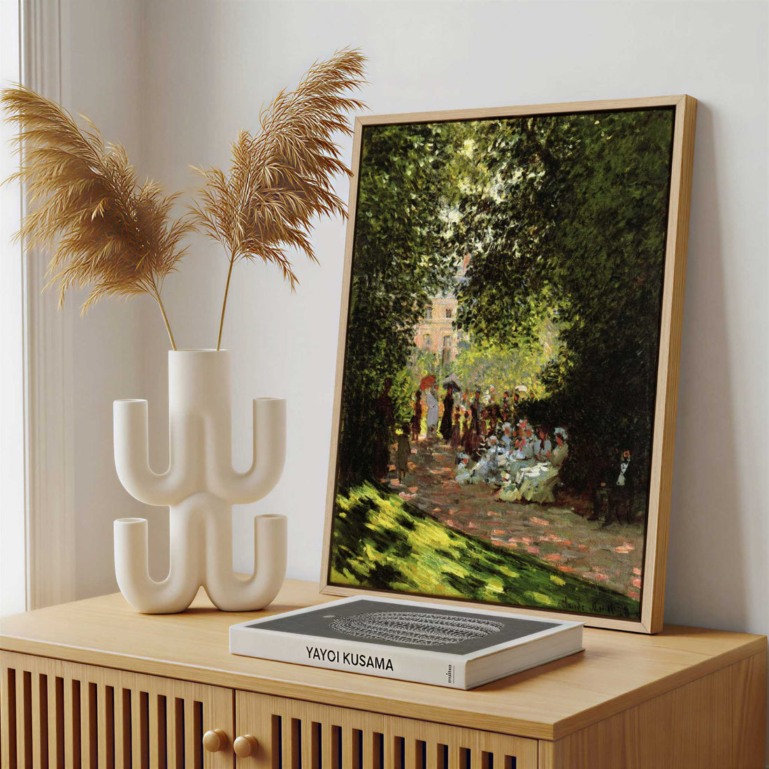 Framed Canvas - Framed canvas in a stylish interior setting