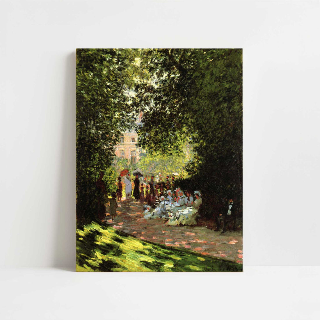 Parisians Enjoying the Parc Monceau (1878) by Claude Monet – Art Print - Unframed art print