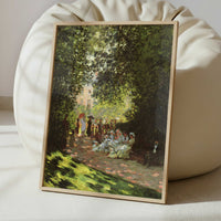 Parisians Enjoying the Parc Monceau (1878) by Claude Monet – Art Print - Interior inspiration