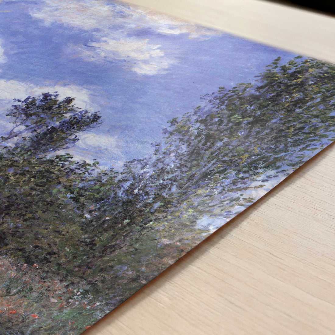 Path in Ile St-Martin, Vétheuil (1881) by Claude Monet – Art Print - Close-up detail of the art print