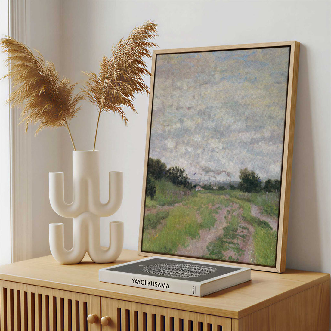 Framed Canvas - Framed canvas in a stylish interior setting