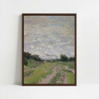 Framed Canvas - Framed canvas in dark wood color frame