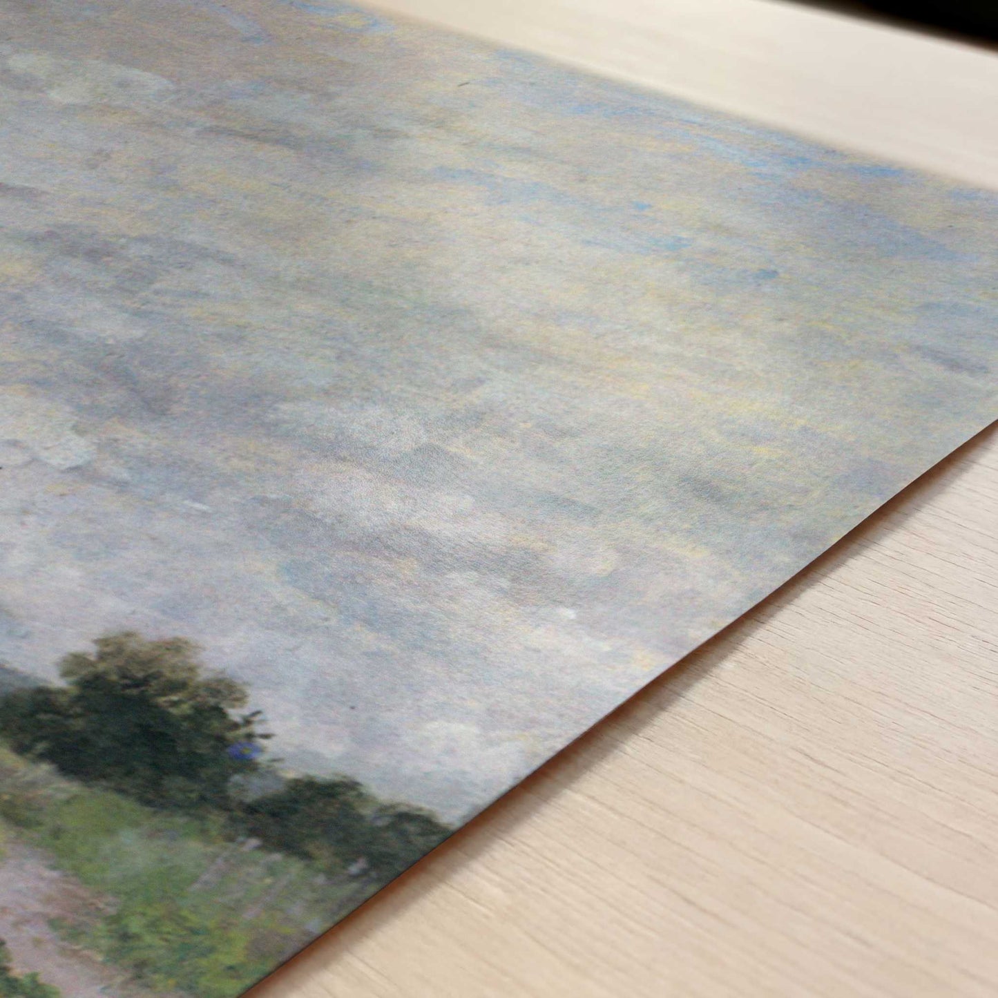 Path through the Vineyards (1872) by Claude Monet – Art Print - Close-up detail of the art print