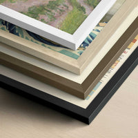 Path through the Vineyards (1872) by Claude Monet – Art Print - Close-up detail of the different frames