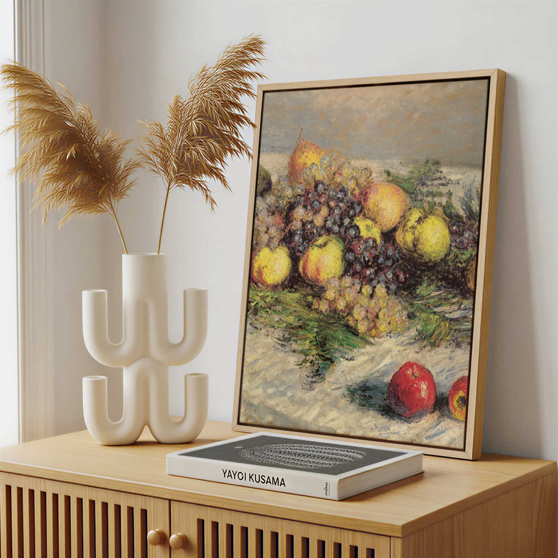 Framed Canvas - Framed canvas in a stylish interior setting
