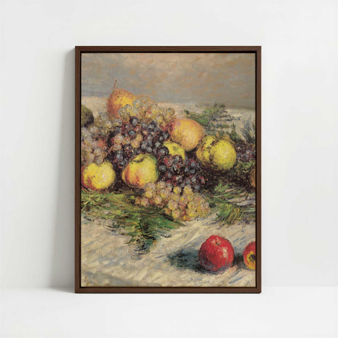 Framed Canvas - Framed canvas in dark wood color frame