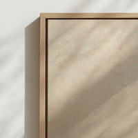 Framed Canvas - Close-up detail and texture of the framed canvas