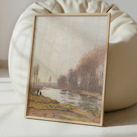 Petit Bras of the Seine (1872) by Claude Monet – Art Print - Interior inspiration