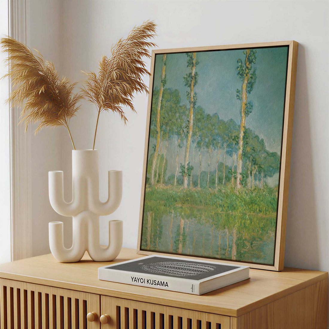 Framed Canvas - Framed canvas in a stylish interior setting