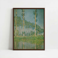 Framed Canvas - Framed canvas in dark wood color frame