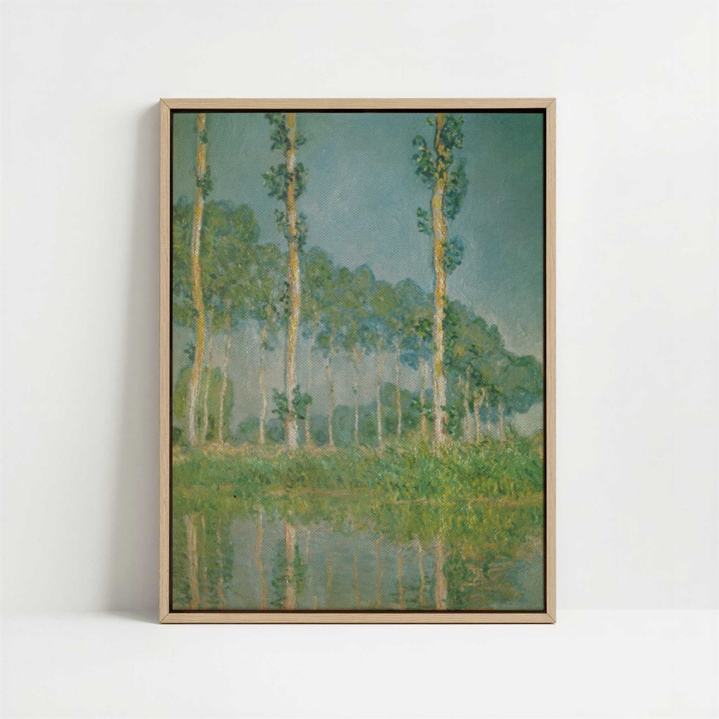 Framed Canvas - Framed canvas in oak color frame