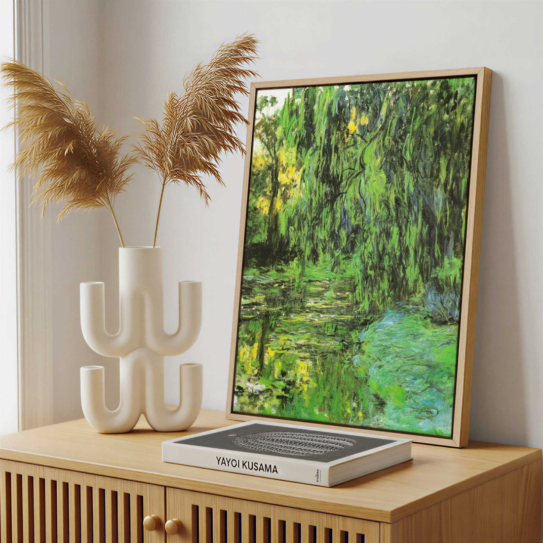 Framed Canvas - Framed canvas in a stylish interior setting