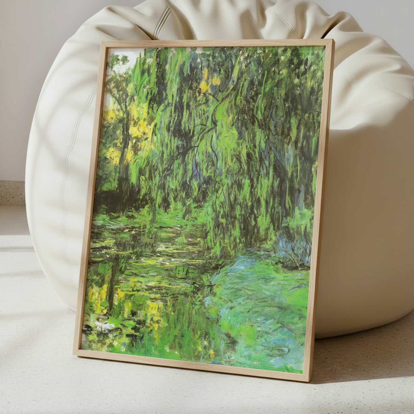 Pond with Willow Tree (1918) by Claude Monet – Art Print - Interior inspiration