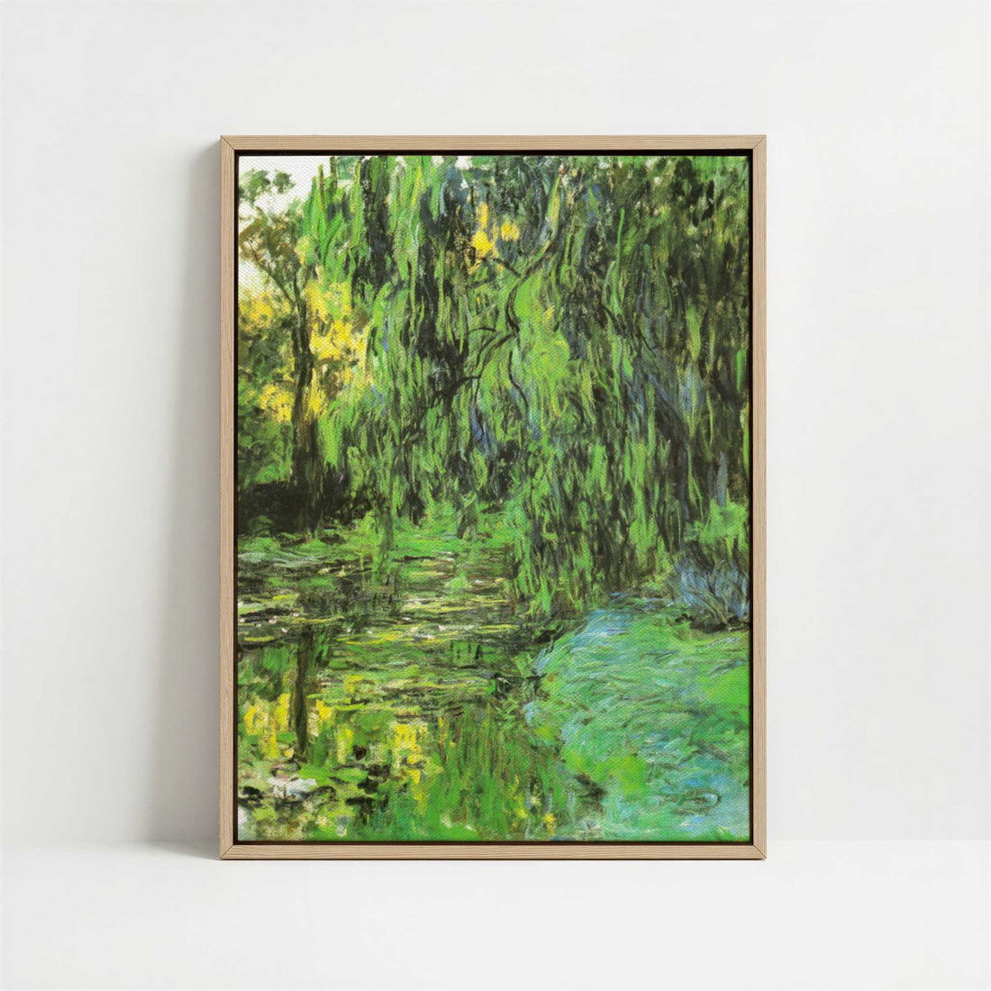 Framed Canvas - Framed canvas in oak color frame
