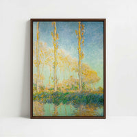 Framed Canvas - Framed canvas in dark wood color frame