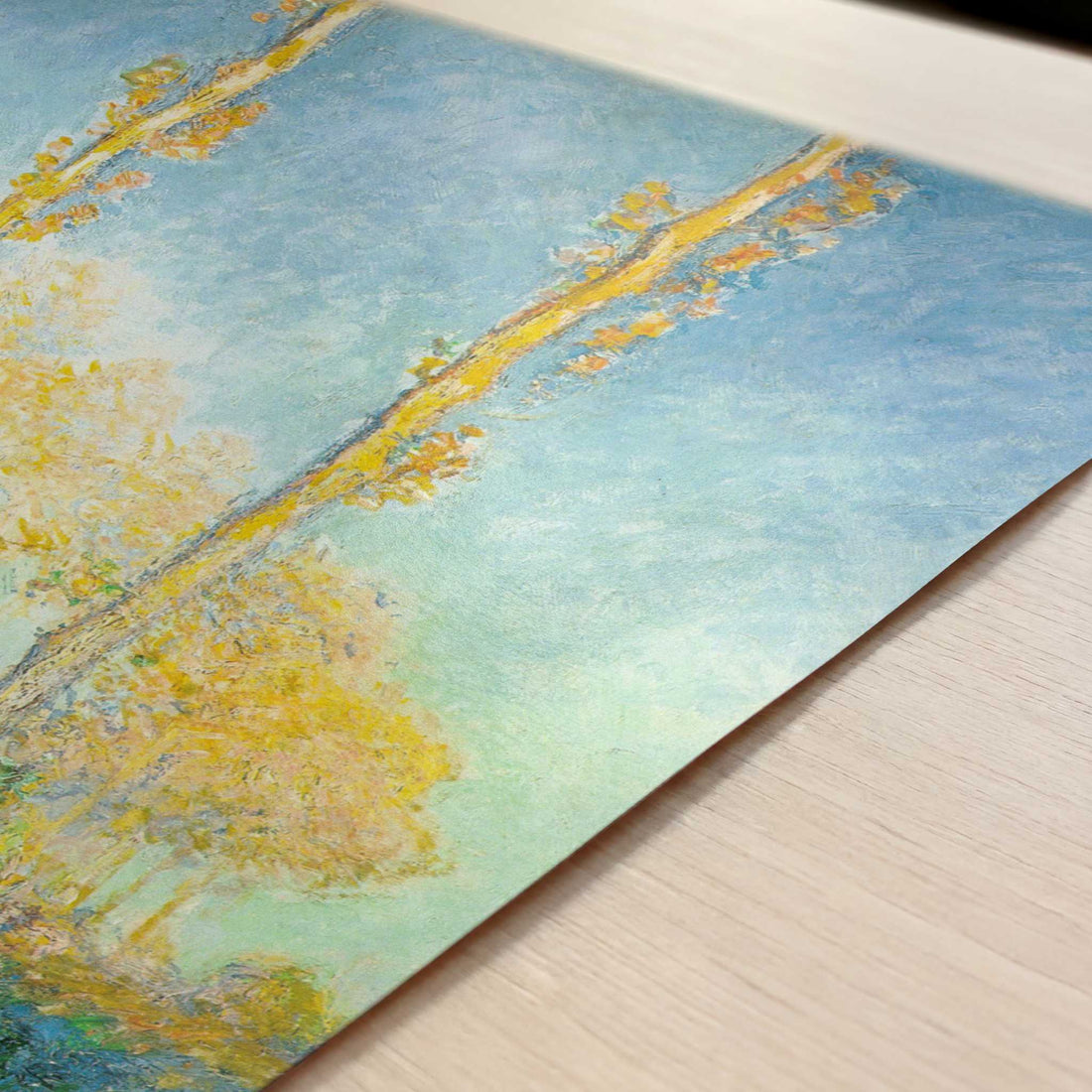 Poplars (1891) by Claude Monet – Art Print - Close-up detail of the art print