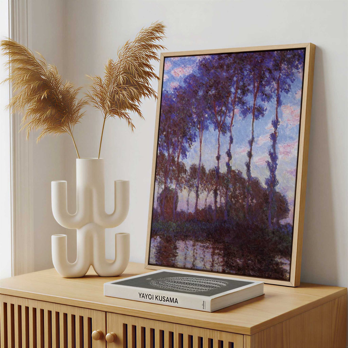 Framed Canvas - Framed canvas in a stylish interior setting