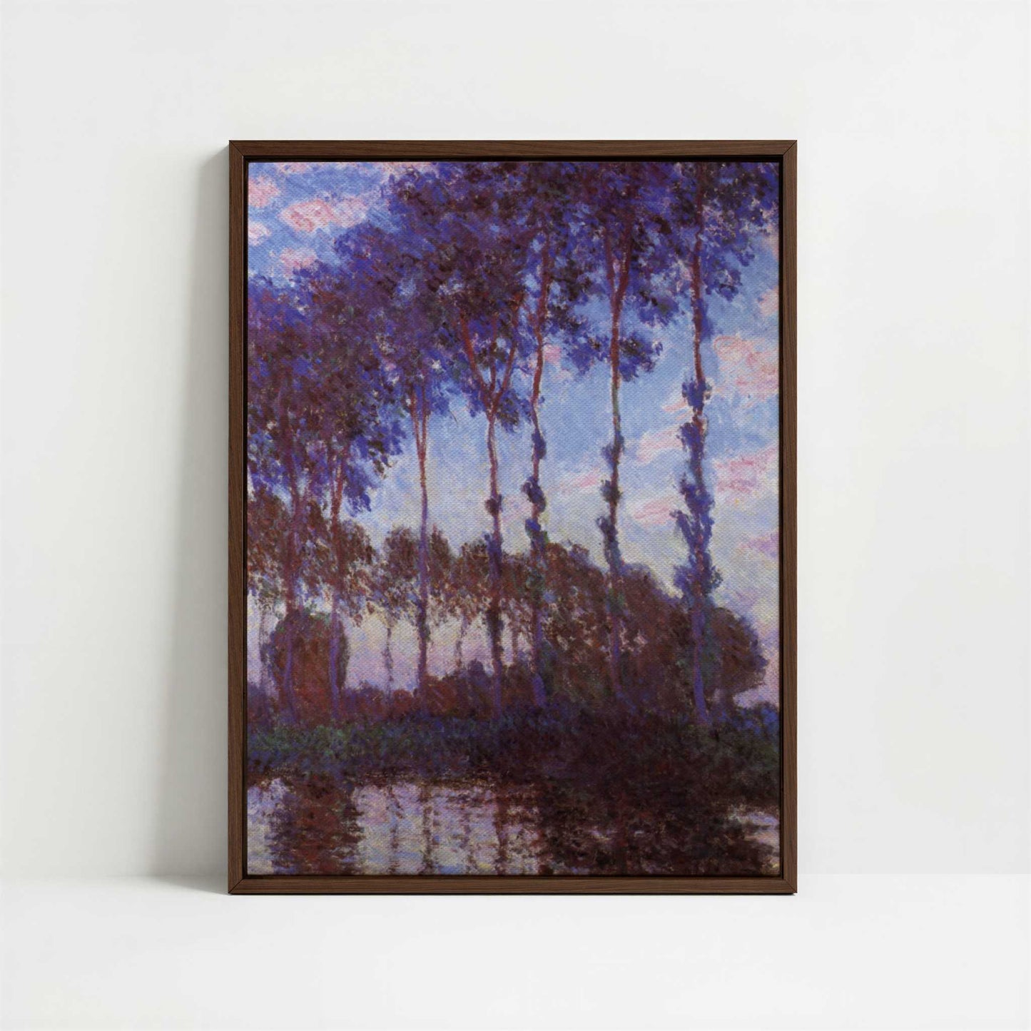 Framed Canvas - Framed canvas in dark wood color frame