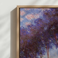 Framed Canvas - Close-up detail and texture of the framed canvas