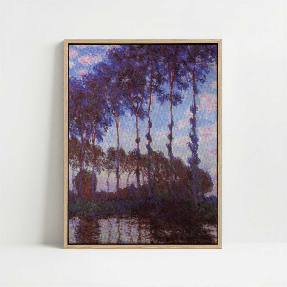 Framed Canvas - Framed canvas in oak color frame