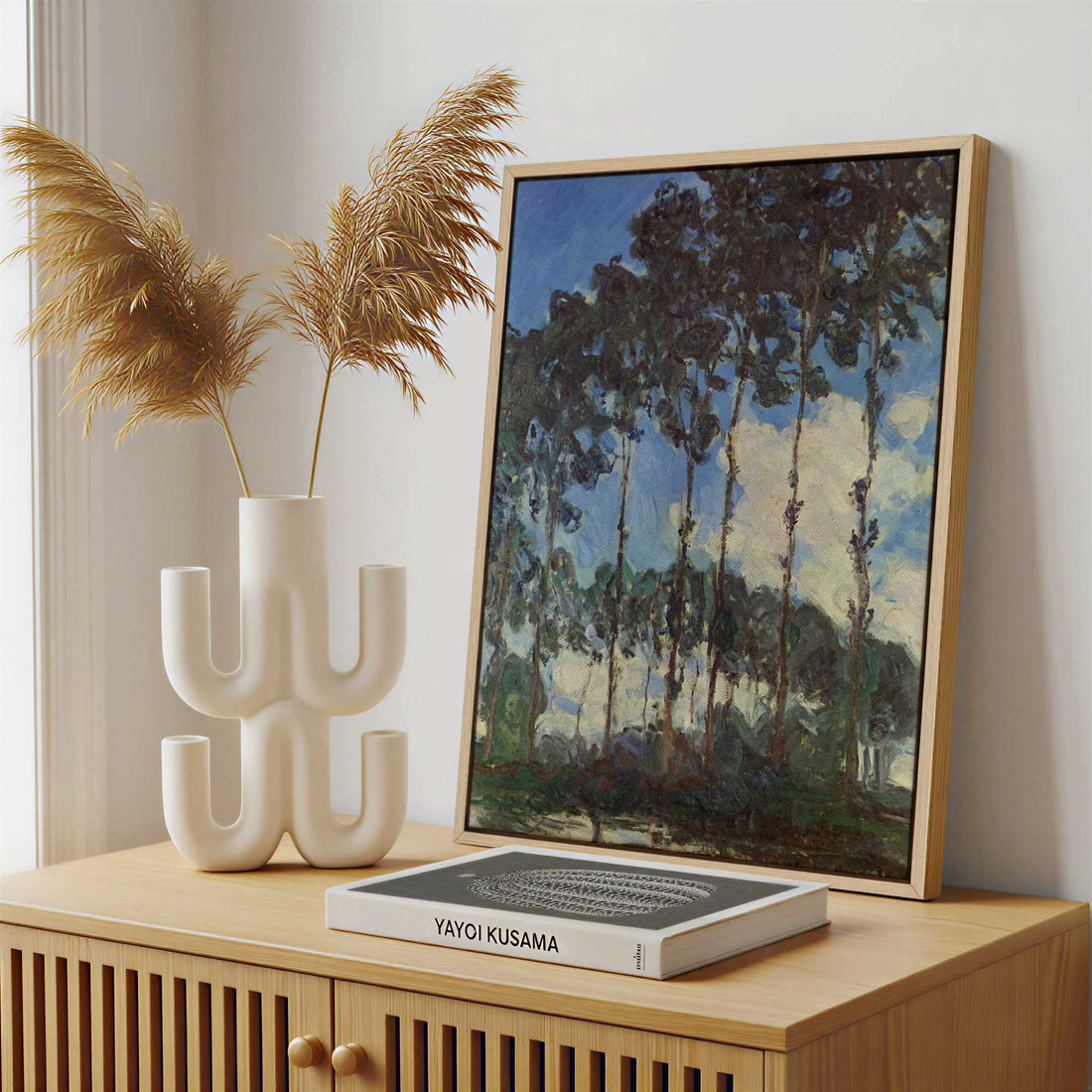 Framed Canvas - Framed canvas in a stylish interior setting