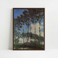 Framed Canvas - Framed canvas in dark wood color frame