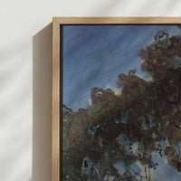 Framed Canvas - Close-up detail and texture of the framed canvas
