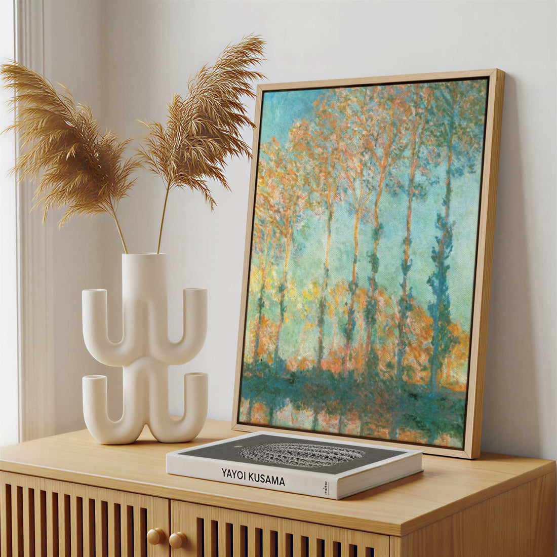 Framed Canvas - Framed canvas in a stylish interior setting
