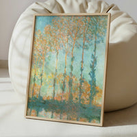 Poplars on River Epte (1891) by Claude Monet – Art Print - Interior inspiration