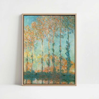 Framed Canvas - Framed canvas in oak color frame