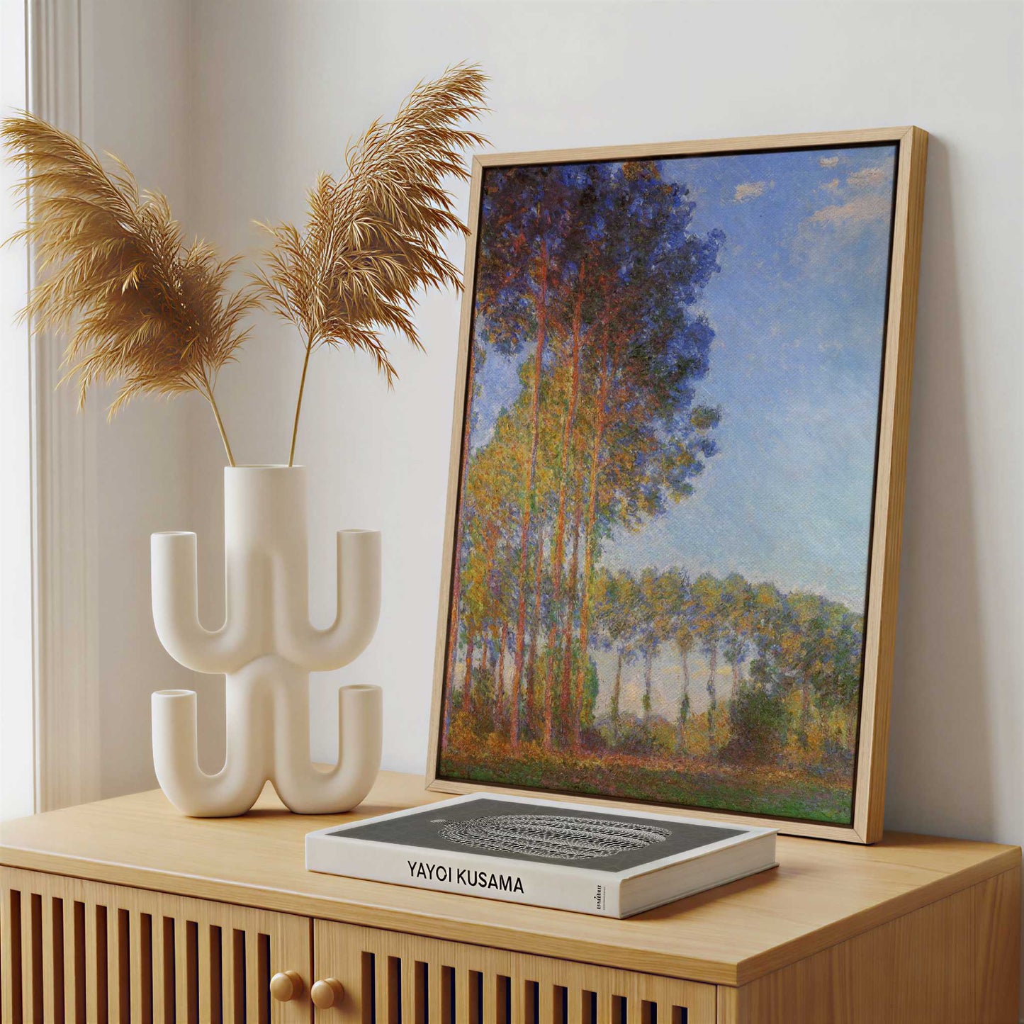 Framed Canvas - Framed canvas in a stylish interior setting