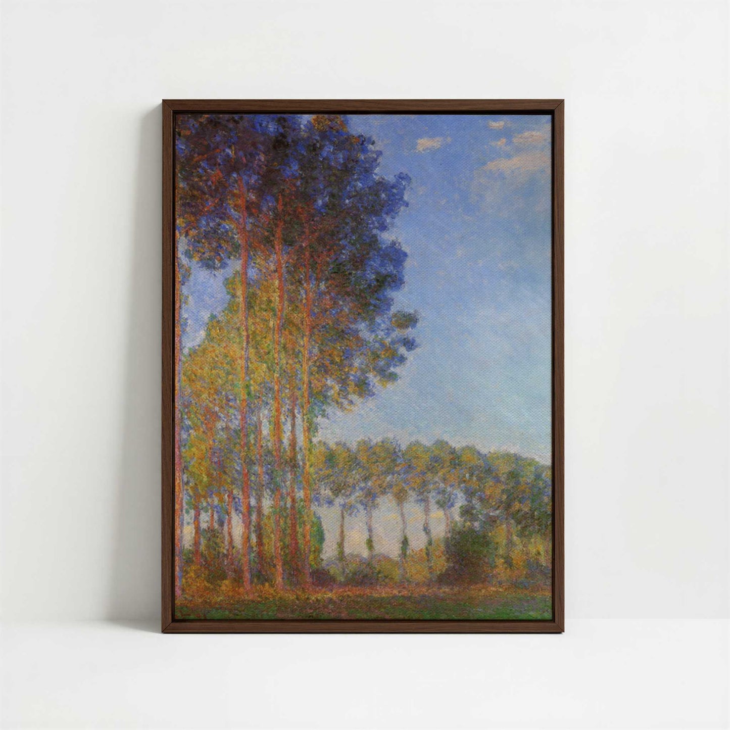 Framed Canvas - Framed canvas in dark wood color frame